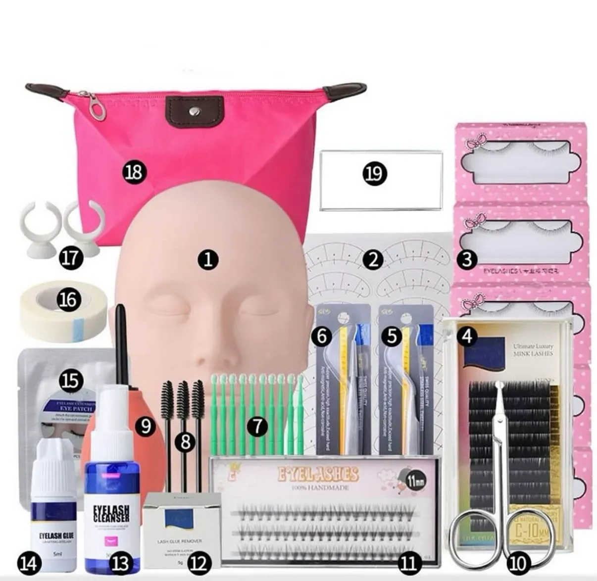 Complete Mink Lash Beginner Training Set