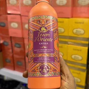 Tesori d Oriente Karma Aromatic Bath Cream Nashi Blossom Cedar Wood