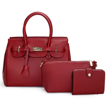 Red Wine Hermes Large Capacity 3 In 1 Bag