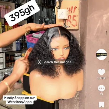Wig Lydia 12β 4x4 Closure Wet Curls