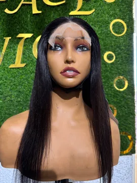 Silky Straight wig with 5by5 closure