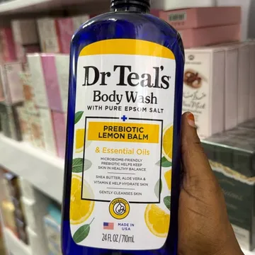 Dr Teals Prebiotic Lemon Balm Body Wash with Pure Epsom Salt 24 fl oz