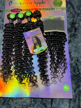 Green apple deep wave13x4 frontal