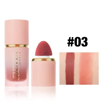 Liquid blush Easy to blend Don’t leave cracks