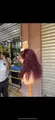 Wig Abena Full Frontal Curls Burgundy