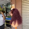 Wig Abena Full Frontal Curls Burgundy