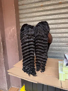 Wig Nora Full Frontal Deep Wave Human Hair Blend