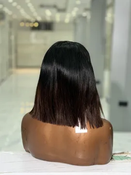 Gifty Bone Stw 4by4 closure 💯 Human hair Brown and Black Can Bleached,Dyed and Permed None of the hairs comes styled