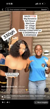 Wig Benedicta 4x4 Closure Curly Wig